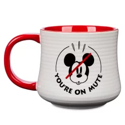 Disney Store Mug Mickey "YOU'RE ON MUTE" -Disney 465032894377 2
