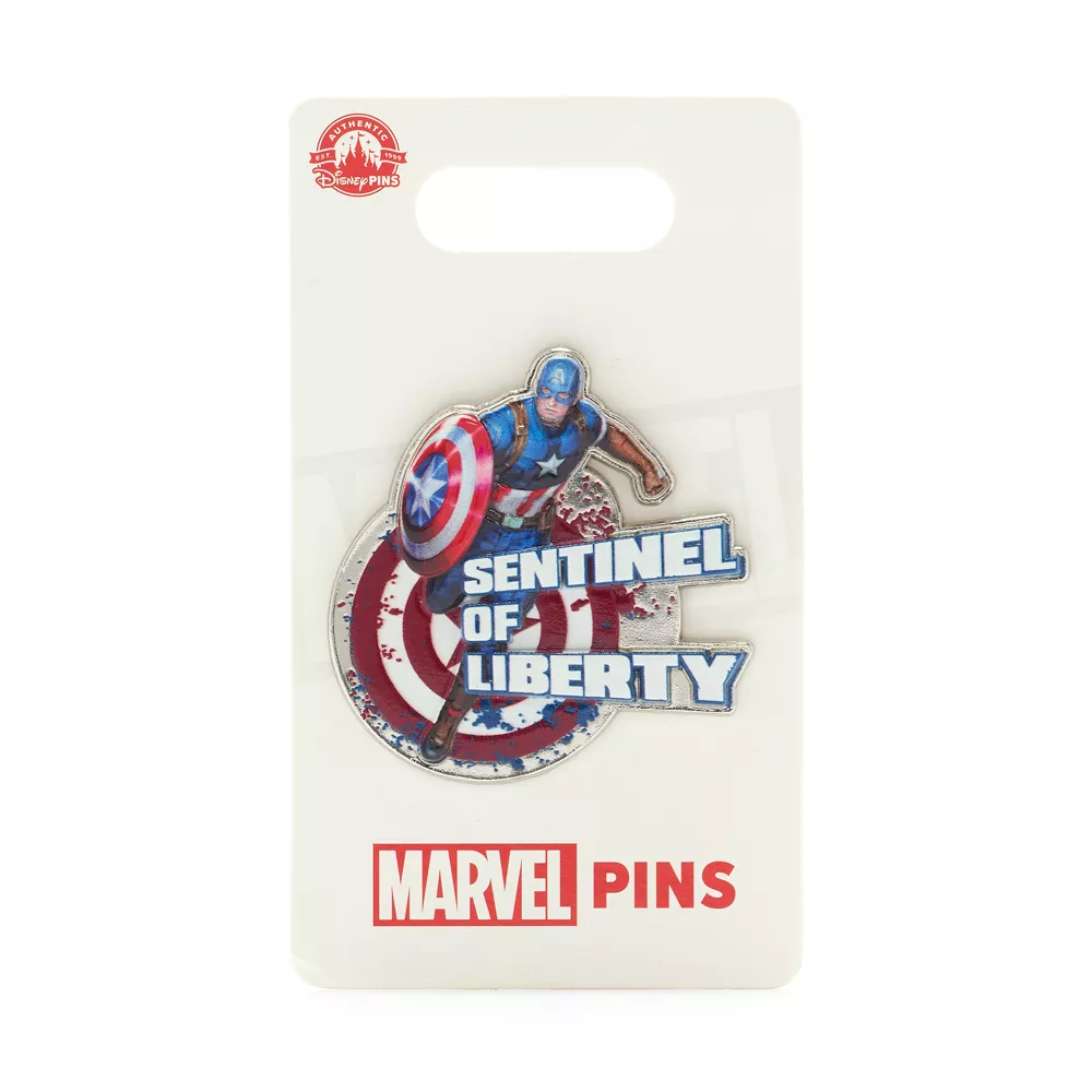 Disney Store Pin's Captain America, Captain America: Sentinel Of Liberty 2 Disney Store Pin's Captain America, Captain America: Sentinel Of Liberty – Image 2