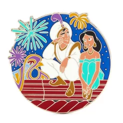 Disney Store Pin's Aladdin Et Princesse Jasmine En édition Limitée, Aladdin
