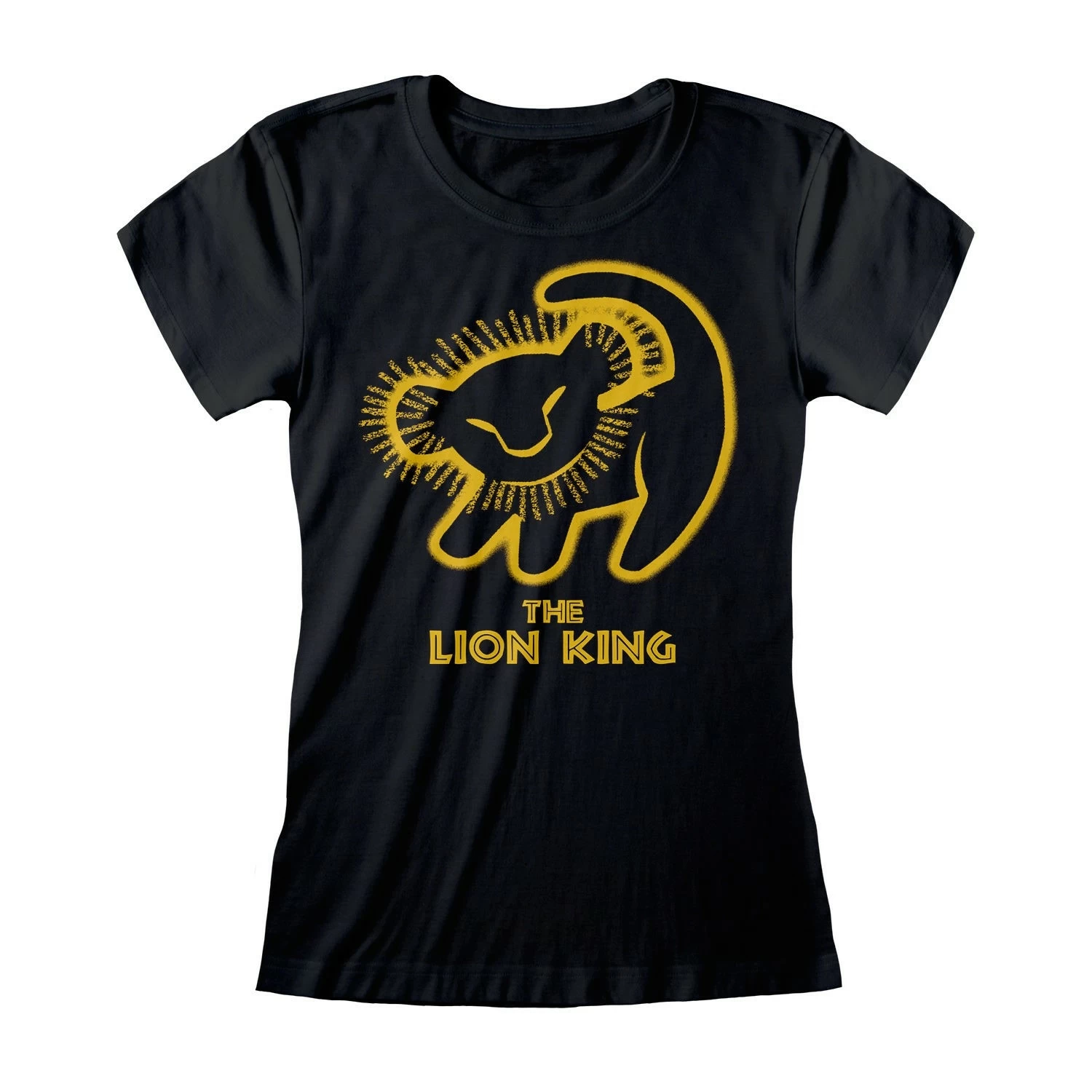 Lion King - Fitted T-shirt - Classic - Silhouette (xxl) 2 Lion King - Fitted T-shirt - Classic - Silhouette (xxl) – Image 2